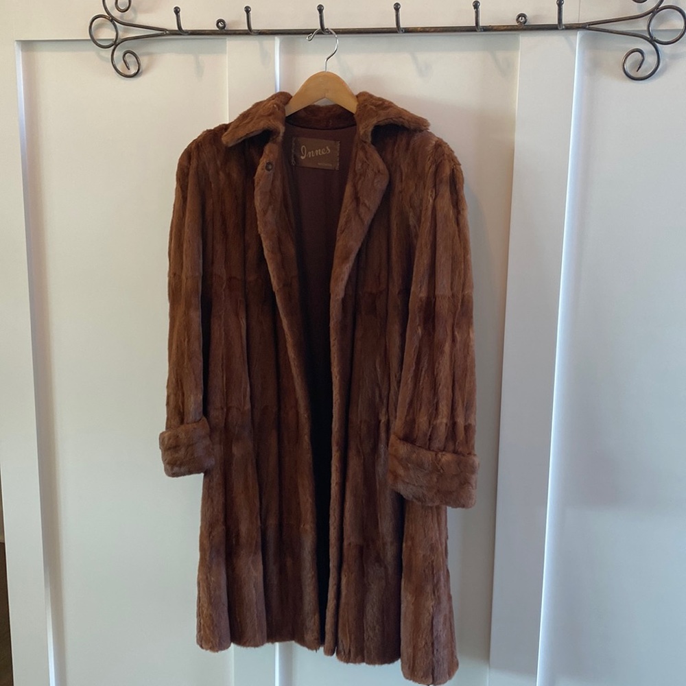 MOB WIFE 100% mink fur coat